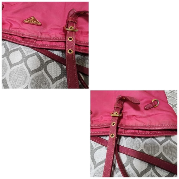 Authentic Prada Nylon Tessuto Tote Bag Pink - Picture 15 of 15